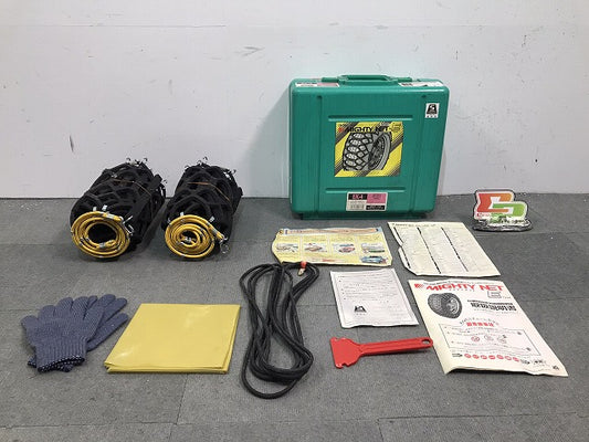 新品 2t トラック/ハイエース/ジムニー 等 社外 195/70R15 205/70R14 195R14 タイヤチェーン ラバー スノーチェーン MIGHTY NET (118310)