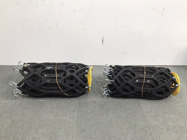 新品 2t トラック/ハイエース/ジムニー 等 社外 195/70R15 205/70R14 195R14 タイヤチェーン ラバー スノーチェーン MIGHTY NET (118310)