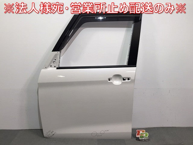 デイズルークス/ekスペース/B21A/B11A 純正 左フロントドア バイザー付 ホワイトパール(3コートパール) カラーNo.SLN 日産 三菱 (118347)
