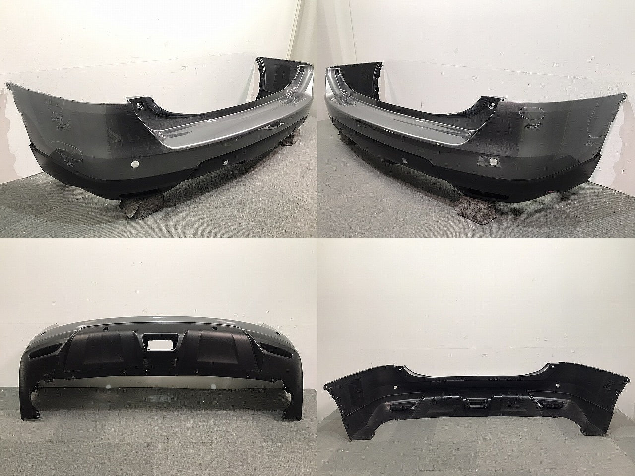 X-TRAIL/エクストレイル/T32/NT32/HT32/HNT32 純正 前期 リアバンパー 85022 4CE0H ダークメタルグレーメタリック カラーNo.KAD (118840)