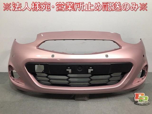 マーチ MARCH/K13/NK13 純正 後期 フロントバンパー 62022 3HM0A ナデシコピンク カラーNo.NAR 日産 NISSAN (119020)