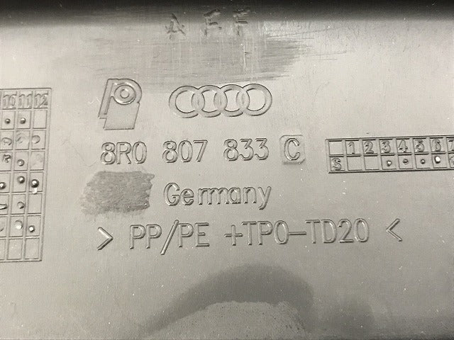 新品 Q5/Sライン/S-LINE/8R系 2013年-2017年 純正 リアスポイラー バンパーアンダーカバー/ディフューザー 8R0 807 833 8R0807434J(119032)