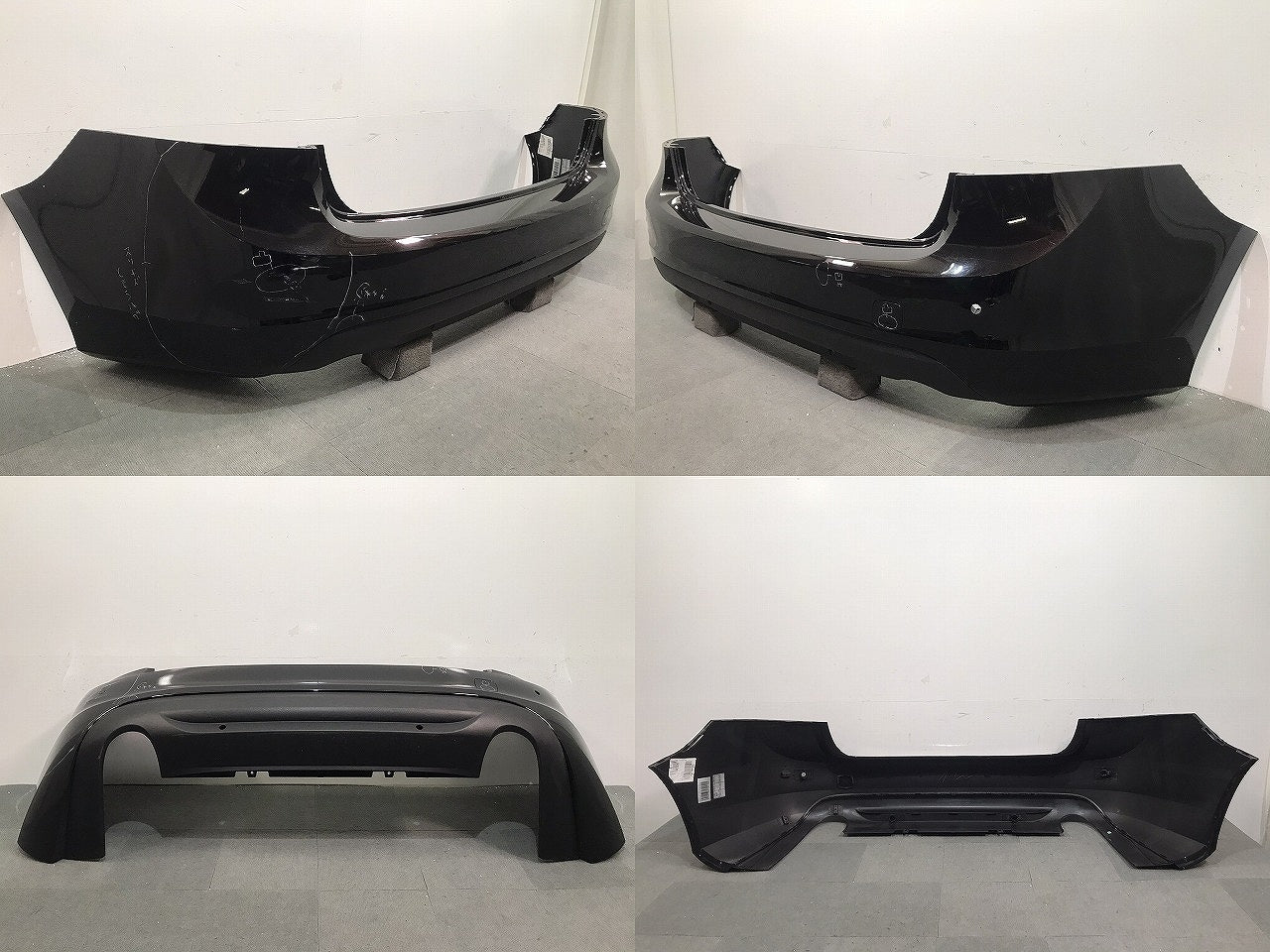 S60/FB系/2011-2015 純正 リアバンパー 30795028 エンバーブラックパール カラーNo.487 ボルボ VOLVO (119036)