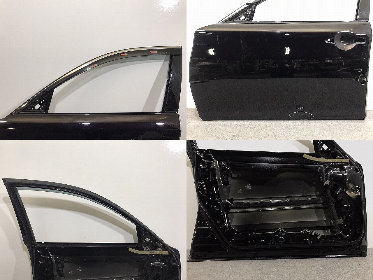 フーガ/シーマ/ハイブリッド/Y51/KNY51/KY51/HY51/HGY51 純正 左フロント ドア バイザー付 ガーネットブラック カラーNo.GAC 日産 (119240)