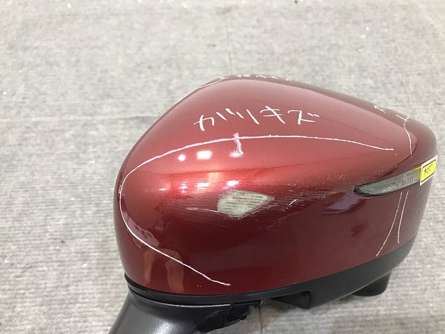 ノート/E12/HE12/NE12/SNE12 純正 後期 左ドアミラー 12線 ウインカーカメラ付 MURAKAMI G579(ウィンカー部分)G531 レッド No.NBF(119338)