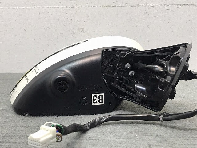 ノート/E12/HE12/NE12/SNE12 純正 中期 後期 右ドアミラー 12線 ウインカー カメラ付 G531 ブリリアントホワイトパール カラー QAB(119493)