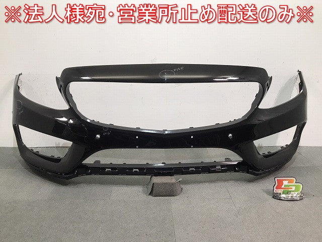 Cクラス/W205/AMG 純正 前期 フロントバンパー A205 885 0925 オブシディアンブラック カラーNo.197 メルセデスベンツ (119608)