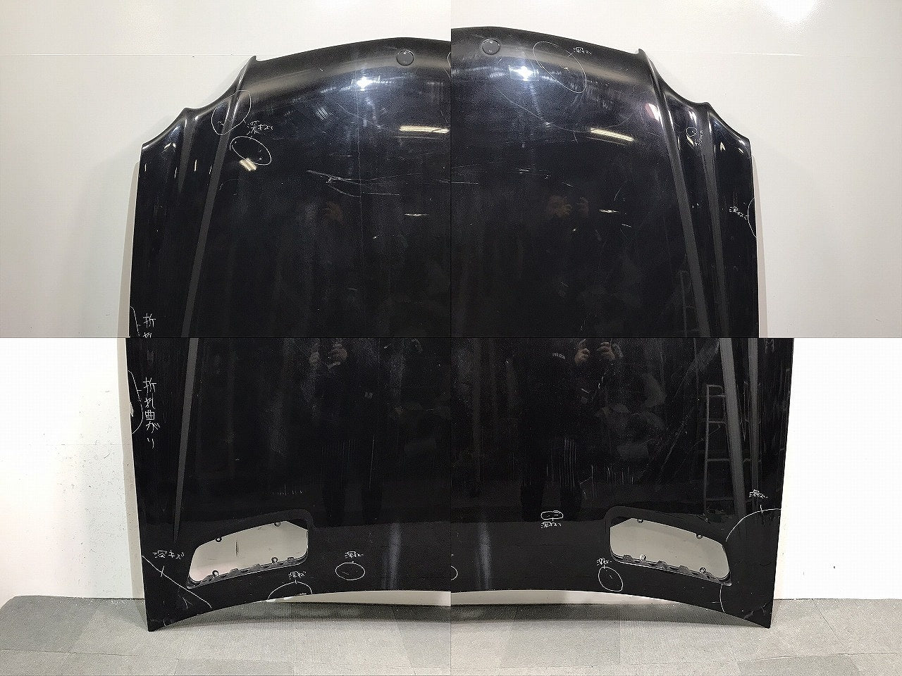 SLクラス/R230/W230/2001-2008 純正 前期 ボンネット/エンジンフード アルミ製 ブラック メルセデスベンツ (119774)