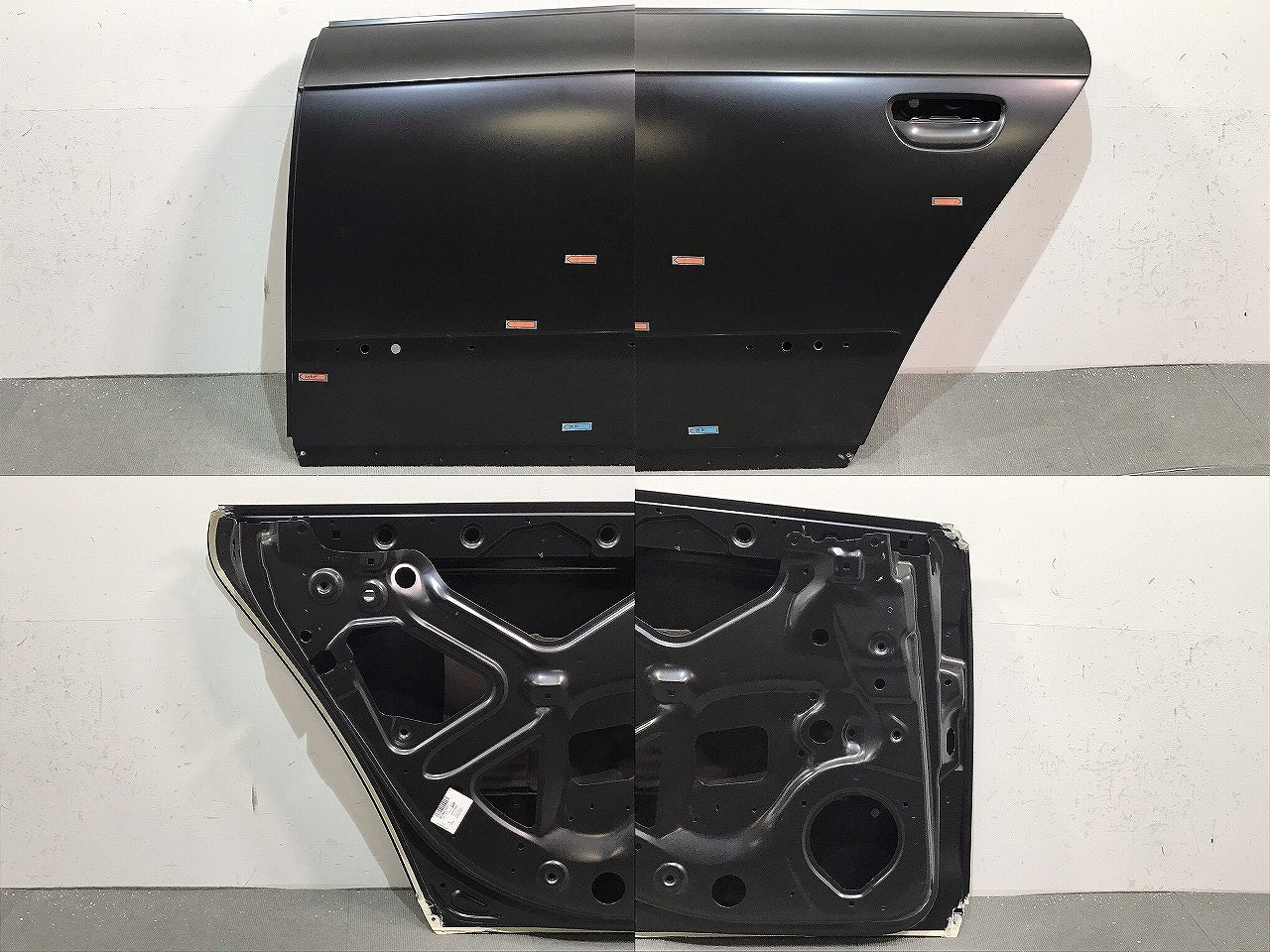 新品! A4(B6)8E 系 純正 左リアドア 8E0 833 051 J/8E0833051J 未塗装 アウディ Audi (119954)