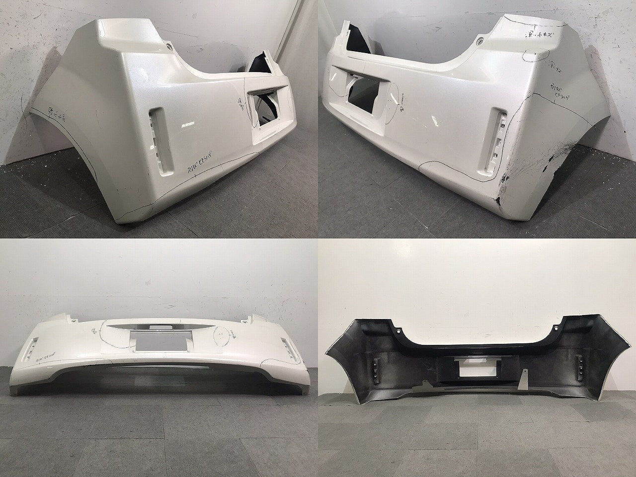 スペイド/140系/NSP140/NCP141/NCP145/NSP141 純正 リアバンパー 52159-52800 ホワイトパールクリスタルシャイン カラーNo.070 (120123)