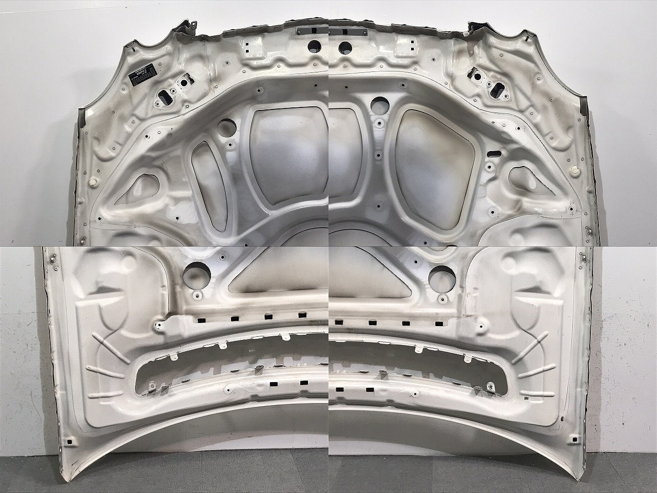 Eクラス/W211 純正 ボンネット/エンジンフード アルミ製 アラバスターホワイト カラーNo.960 メルセデスベンツ Mercedes Benz (120316)