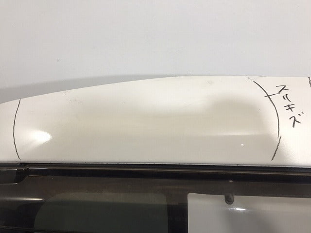 プレマシー/CREW/CR3W 純正 右スライドドア ガラス 内張り バイザー付 クリスタルホワイトパールマイカ カラーNo.34K マツダ (120411)