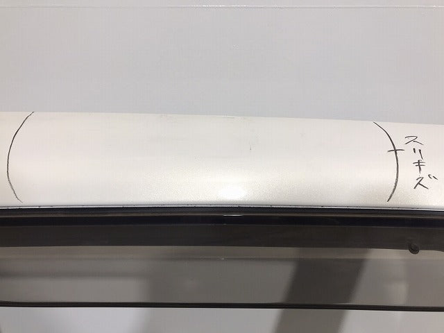 プレマシー/CREW/CR3W 純正 右スライドドア ガラス 内張り バイザー付 クリスタルホワイトパールマイカ カラーNo.34K マツダ (120411)