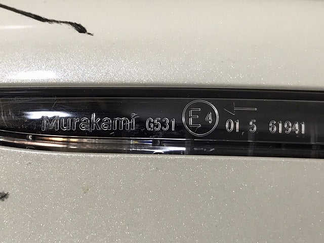 キックス/P15 純正 後期 左ドアミラー11線 カメラウインカー付 MURAKAMI G579/(ウィンカー部分)G531 ブリリアントホワイトパール (120441)