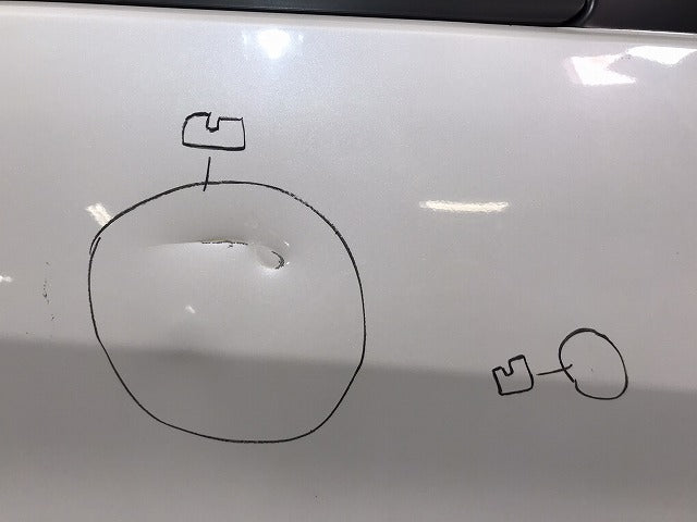 デイズ/EKワゴン/B21W/B11W 純正 右リア ドア バイザー付 ホワイトパール(3コートパール) カラーNo.SLN 日産 (120635)