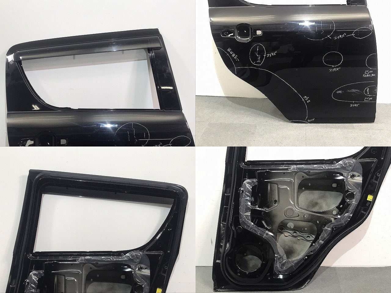 スイフト SWIFT/ZC72S/ZD72S 純正 右リア ドア バイザー付 スーパーブラックパール カラーNo.ZMV スズキ SUZUKI (120877)