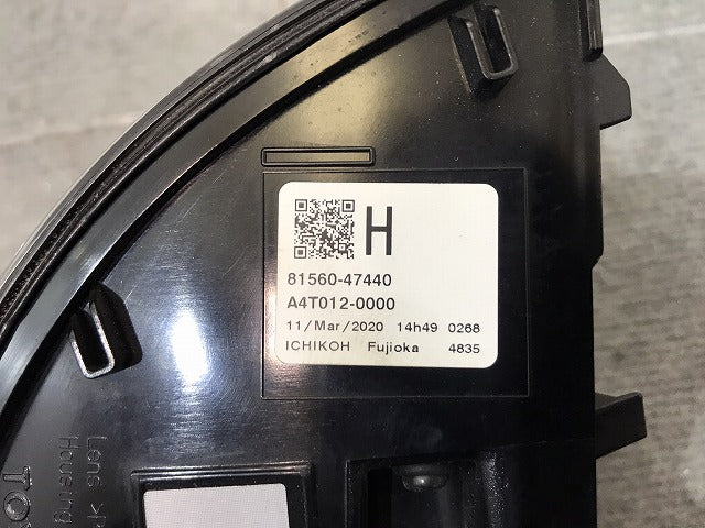 プリウス PHV/ZVW52/GRスポーツ 純正 後期 左テールランプ/ライト/レンズ LED 刻印H ICHIKOH 47-96/82560-47440 トヨタ TOYOTA (121124)