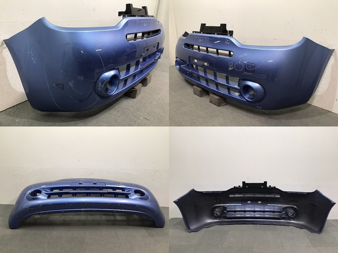 キューブ CUBE/Z12/NZ12 純正 フロントバンパー 62022 1FA0H ラグーンブルー カラーNo.RBC 日産 NISSAN (121193)