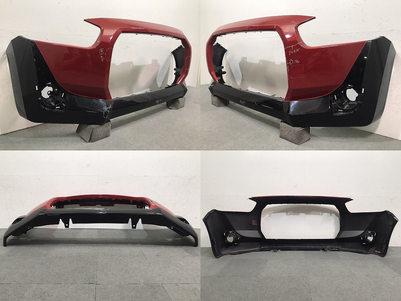 コペン エクスプレイ/LA400K 純正 フロントバンパー 52119-B2B00/5211 9L B00 マタドールレッドパール カラーNo.R70 ダイハツ (121366)