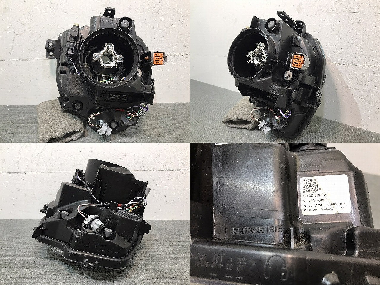 アルト ラパン/HE33S 純正 右ヘッドライト/ランプ キセノン HID レベライザー AFS無 ICHIKOH 1915/35100-80P13 スズキ (121518)