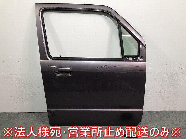ワゴンR/AZワゴン/MH21S/MH22S/MJ21S/MJ22S 純正 右フロントドア ガラス付 68001-58J00 ジュエルパープルパール No.ZGK スズキ (121612)