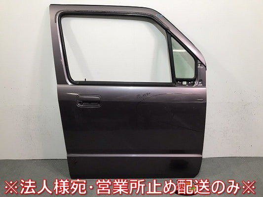 ワゴンR/AZワゴン/MH21S/MH22S/MJ21S/MJ22S 純正 右フロントドア ガラス付 68001-58J00 ジュエルパープルパール No.ZGK スズキ (121612)