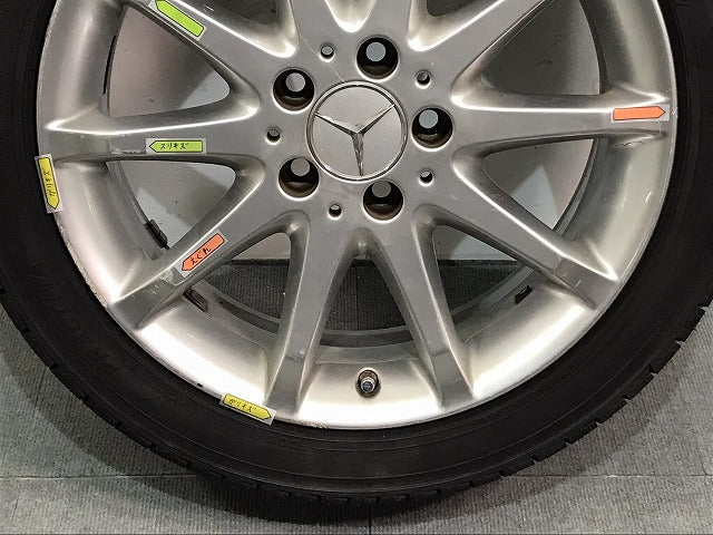 Bクラス/W169 純正 ホイールタイヤ 1本のみ 17ｘ7J/ET49/5穴 5H/PCD112/ハブ径65mm A169 401 07 02 メルセデスベンツ (121664)