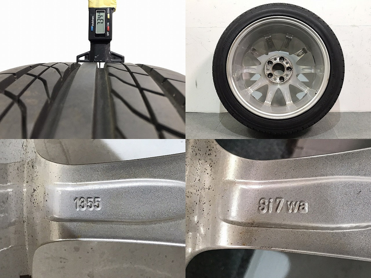 Bクラス/W169 純正 ホイールタイヤ 1本のみ 17x7J/ET49/5穴 5H/PCD112
