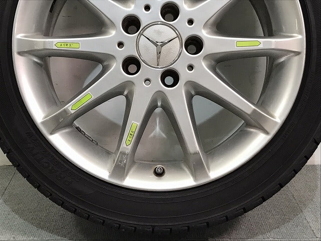 Bクラス/W169 純正 ホイールタイヤ 1本のみ 17ｘ7J/ET49/5穴 5H/PCD112/ハブ径65mm A169 401 07 02 メルセデスベンツ (121666)