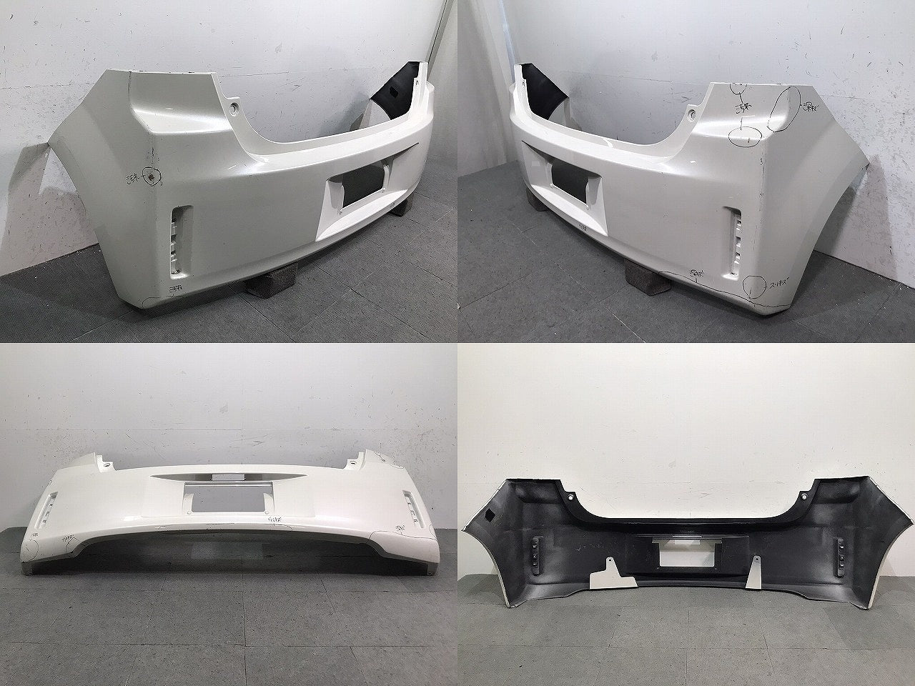 スペイド/140系/NSP140/NCP141/NCP145/NSP141 純正 リアバンパー 52159-52800 ホワイトパールクリスタルシャイン No.070 トヨタ (121670)