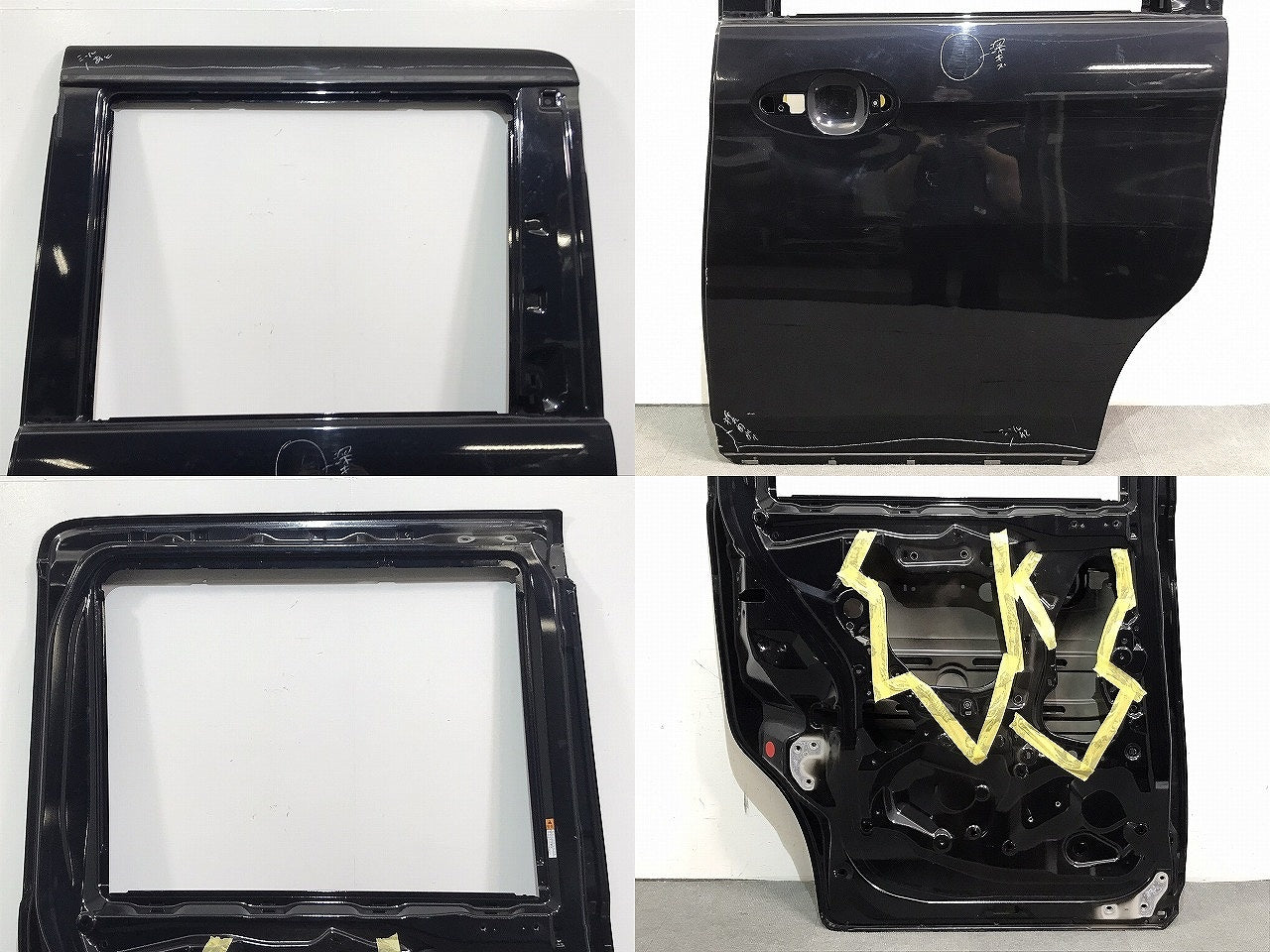 スペーシア/フレアワゴン/MK32S/MK42S/MM32S/MM42S 純正 左スライドドア ブルーイッシュブラックパール３ No.ZJ3 スズキ マツダ (122013)