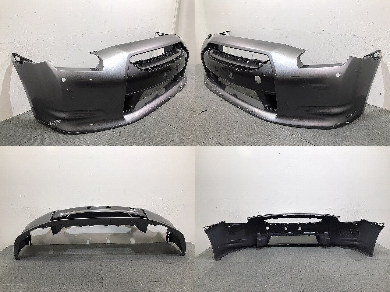 ＧＴ－Ｒ／ＧＴＲ／Ｒ３５／３５　純正　前期　フロントバンパー　６２０２２　ＪＦ００Ｈ　ダークメタルグレーメタリック（１２２３２９）