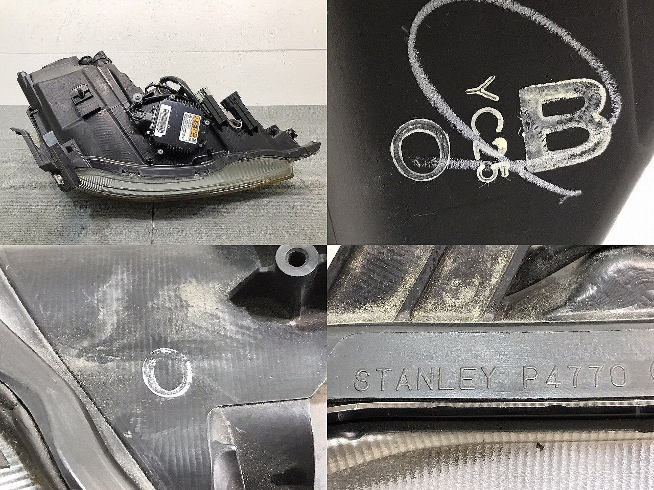 フーガ／５０系／Ｙ５０　純正　左ヘッドライト／キセノン　ＨＩＤ　バラスト　刻印Ｂ　Ｐ４７７０　２６０７５－ＥＧ６０Ｅ（１２２５１０