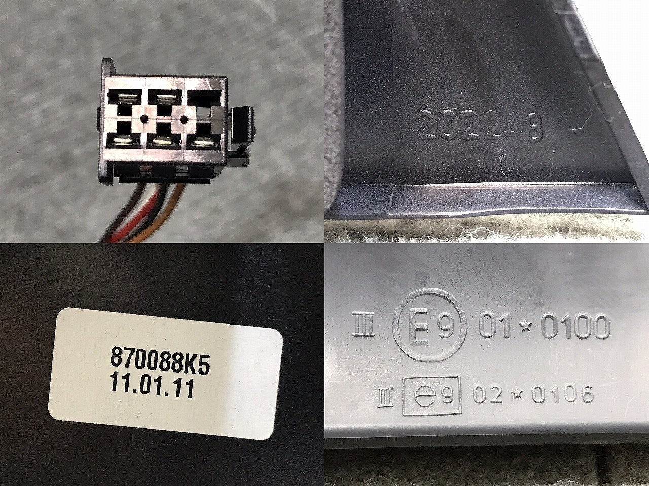 新品！Ｖクラス／Ｗ６３８　社外　右ドアミラー　５線　２０２２４８　６３８８１０３４１６９９９９　未塗装（１２２５１８）