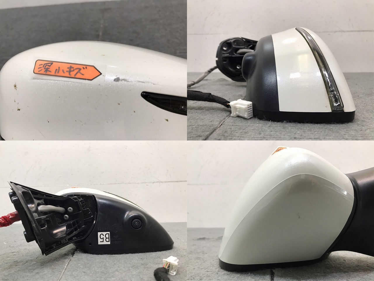 ノート／Ｅ１２／ＨＥ／ＮＥ／ＳＮＥ１２　純正　後期　左ドアミラー　１２線　ウインカーカメラ付　Ｇ５７９／Ｇ５３１　（１２２８９２）