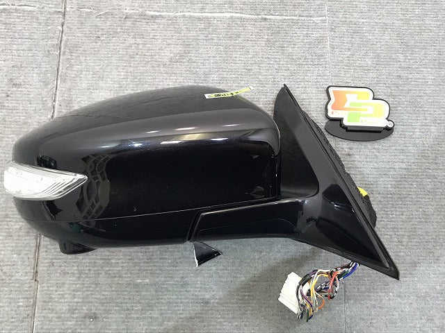 ジャンク!ティアナ L33 純正 右ドアミラー 16線 ウインカーカメラ付 KOHSEAN K002 ダイヤモンドブラック カラーNo.G41 日産(123734)