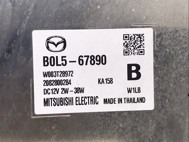 MAZDA3/マツダ3 BP5P/BP8P/BPFP 純正 右ヘッドライト/ランプ LED 刻印1L LEDコンピュータ付 KOITO 100-65191 マツダ(123938)