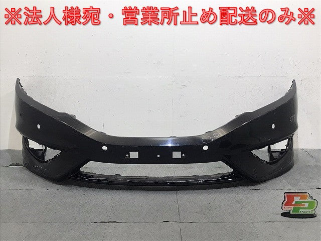 ジェイド FR4/FR5 純正 前期 フロントバンパー 71101-T4R-0000 クリスタルブラックパール NH731P ホンダ(124355)