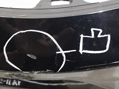 ジェイド FR4/FR5 純正 前期 フロントバンパー 71101-T4R-0000 クリスタルブラックパール NH731P ホンダ(124355)