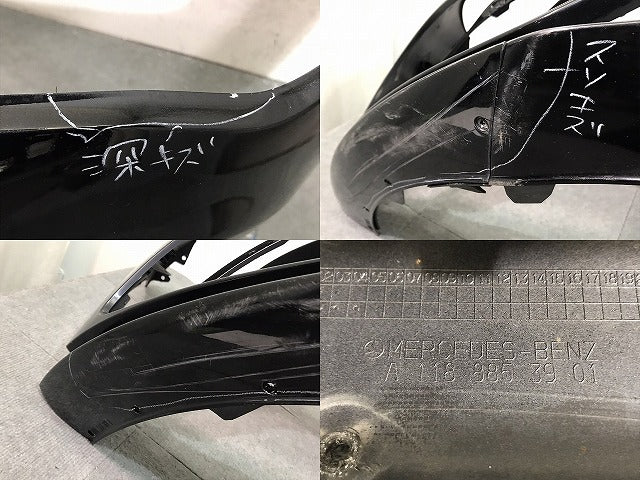 CLAクラス C118/X118 純正 フロントバンパー グリル付 A118 885 39 01 コスモスブラック 191 メルセデスベンツ(124464)