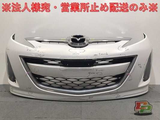 ビアンテ CCEAW/CCEFW/CC3FW 純正 フロントバンパー グリル付 C273-50031 クリスタルホワイトパールマイカ 34K マツダ(124856)