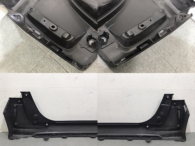 N-BOX/NBOX Nボックス/カスタム JF3/JF4 純正 後期 リアバンパー 71501-TTA-J200 クリスタルブラックパール NH731P ホンダ(125117)
