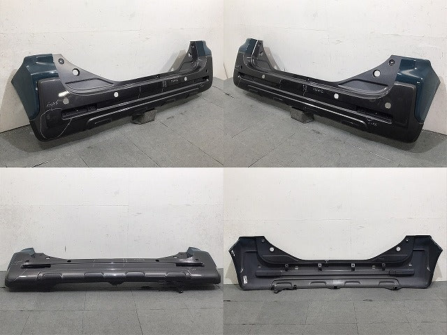 スペーシア/ギア/フレアワゴンタフスタイル MK53S/MM53S 純正 リアバンパー 71811-79R7 デニムブルーメタリックガンメタリック Y4E(125422)