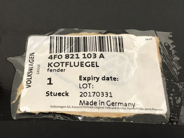 新品!A6(C6) 4F/2005-2008 純正 左フロント フェンダー 089 03110173 7 4F0821103A 未塗装 アウディ(125997)