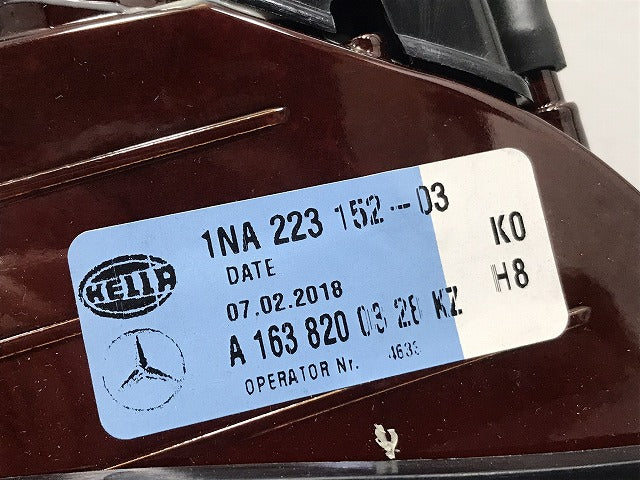 新品!Mクラス/ML W163 純正 後期 左 フォグランプ/フォグライト ハロゲン HELLA A 163 820 03 28 KZ A1638200328 メルセデスベンツ(126055)
