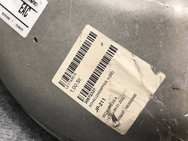 新品!V70/S60 SB系/2005-2009 純正 リアマフラー 30672327A 30672327 ボルボ(126239)