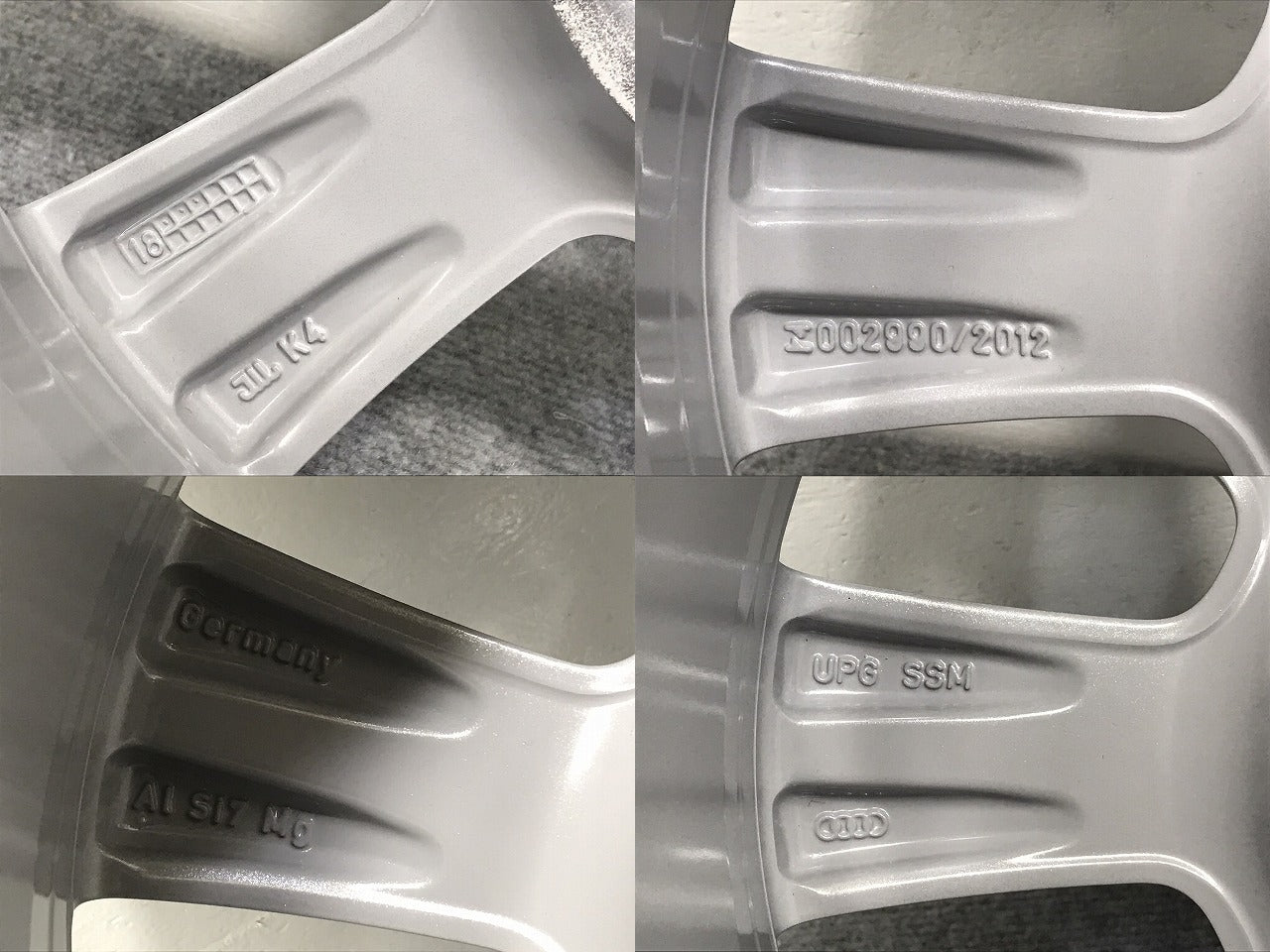 新品!A3 8P系/2004-2008 純正 ホイール 1本のみ16x6.5J/ET50/5穴 5H/PCD112/ハブ径57mm 8P0 601 025 8P0601025EK アウディ(126386)
