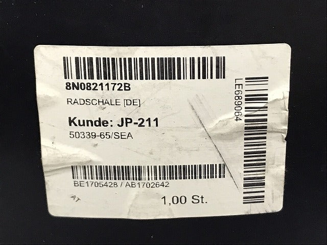 新品!TT(A4) 8N系/1999-2005 純正 右フロント フェンダーライナー/ホイールハウジング 8N0 821 172B 8N0821172B アウディ/Audi(126452)