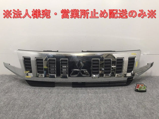 eKスペースカスタム B11A 純正 前期 フロント グリル/ラジエーターグリル カメラ穴付 6400F828 メッキ 三菱(126470)
