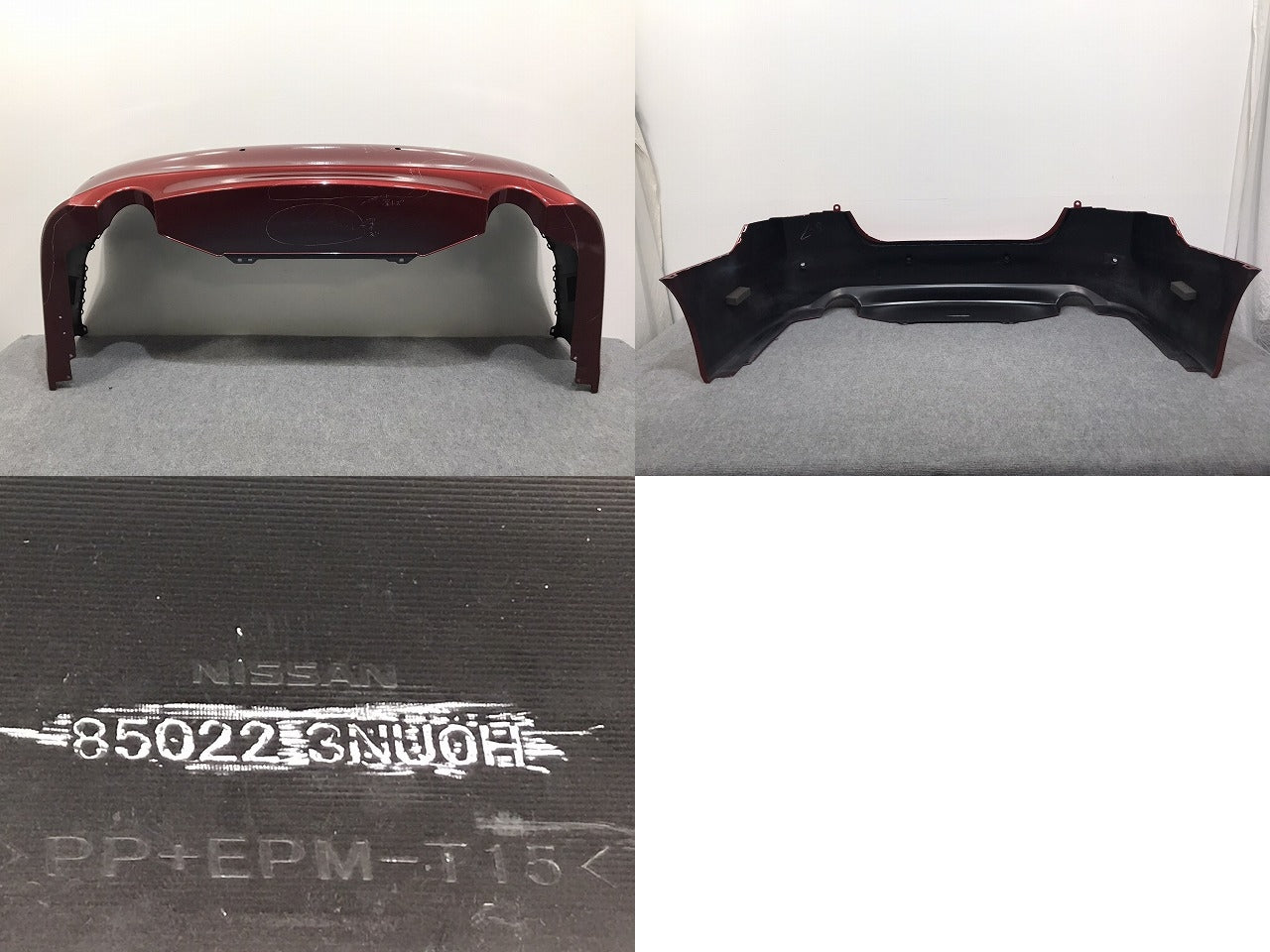 ティアナ L33 純正 リア バンパー 85022 3NU0H ラディアントレッドパールメタリック NAH 日産(126587)